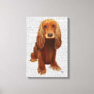 Cocker Spaniel Plain Canvas Print