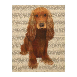 Cocker Spaniel Plain Wood Wall Decor