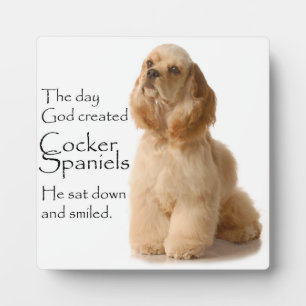 Cocker Spaniel Plaque