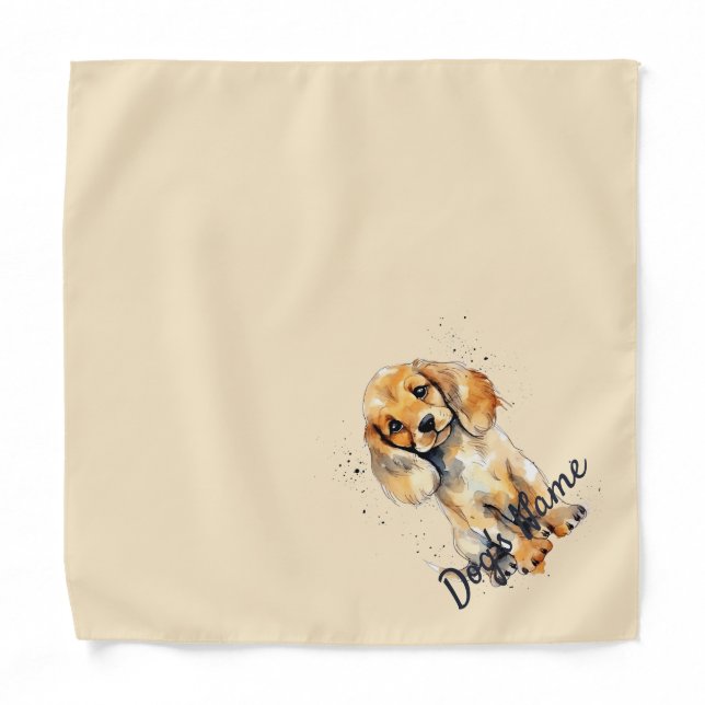 Cocker Spaniel puppy Bandana (Front)