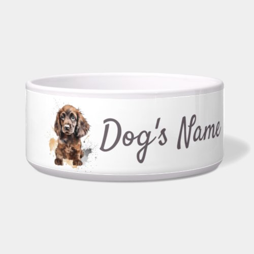 Cocker Spaniel puppy Ceramic Pet Bowl