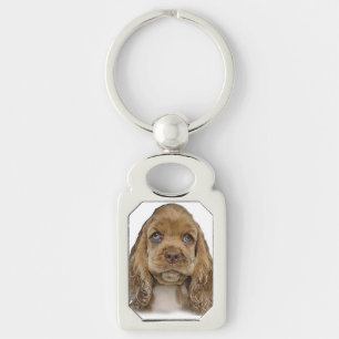 Cocker Spaniel Puppy Keychain