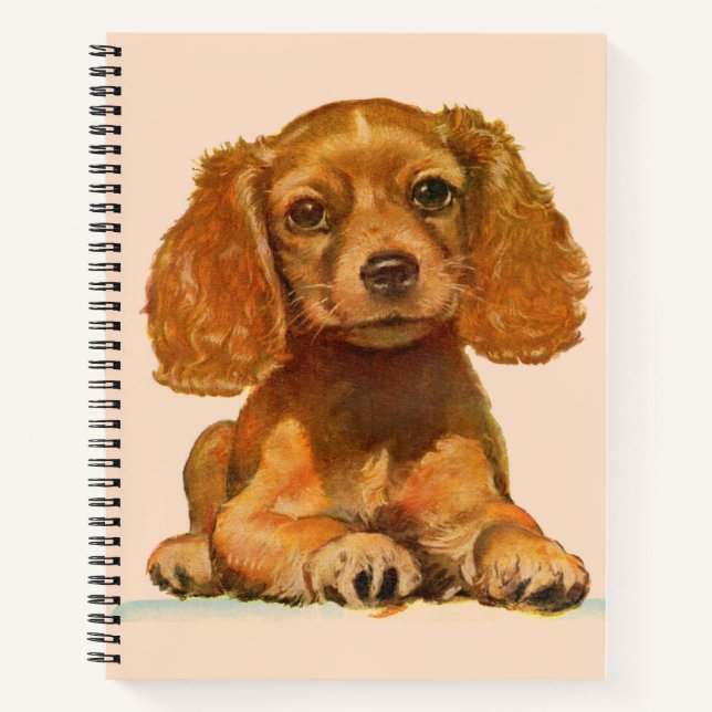 Cocker Spaniel puppy Notebook (Front)