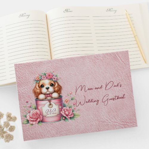 Cocker Spaniel Puppy Wedding  Guest Book