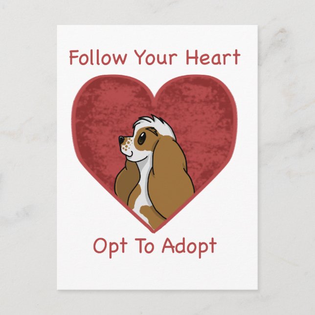 Cocker Spaniel Rescue Items Postcard (Front)