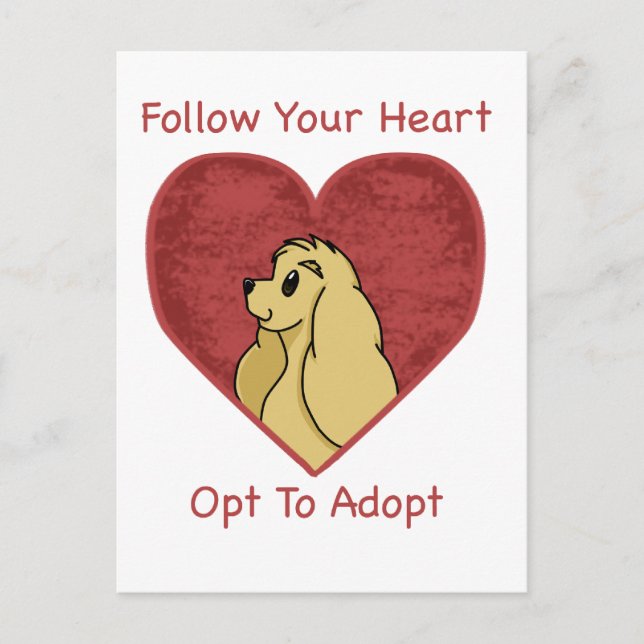 Cocker Spaniel Rescue Items Postcard (Front)