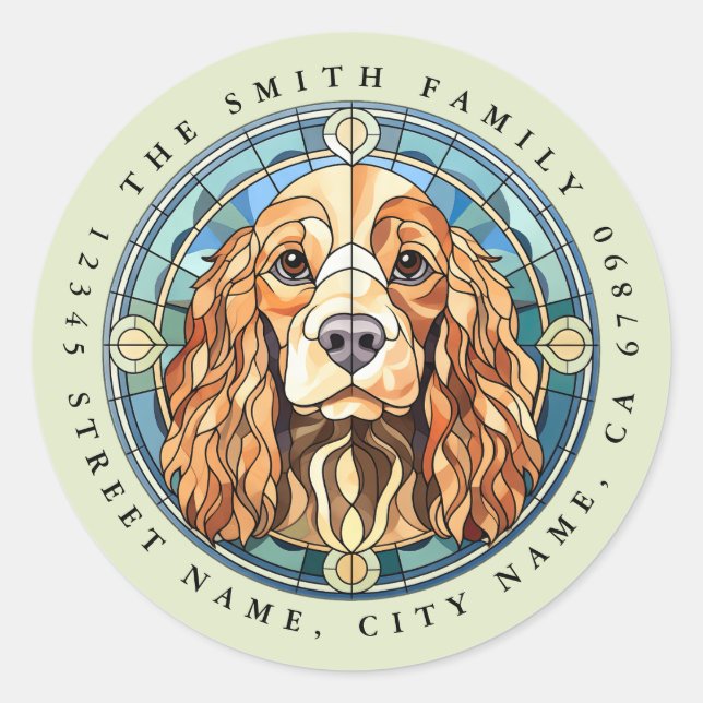 Cocker Spaniel Round Stickers (Front)