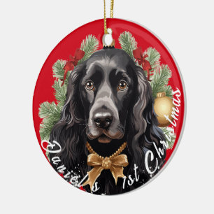 Cocker Spaniel’s First Christmas Ceramic Ornament