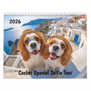 Cocker Spaniel Selfie Tour - Travel Calendar