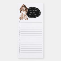 Cocker Spaniel Shopping List  Magnetic Notepad