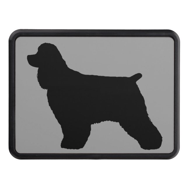 Cocker Spaniel Silhouette Tow Hitch Cover (Front)