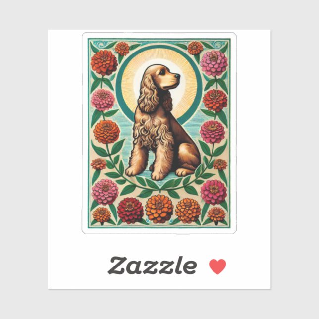 Cocker Spaniel                                     Sticker (Sheet)