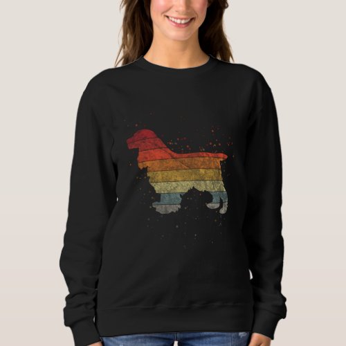 Cocker Spaniel Sunset Colored Gift Idea Sweatshirt