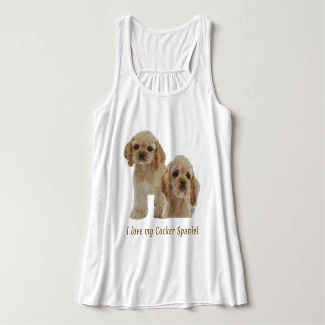 Cocker spaniel tank top (Design Front)