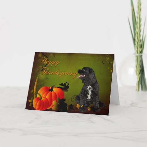 Cocker Spaniel Thanksgiving Card