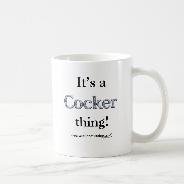 Cocker Spaniel Thing Coffee Mug (Right)