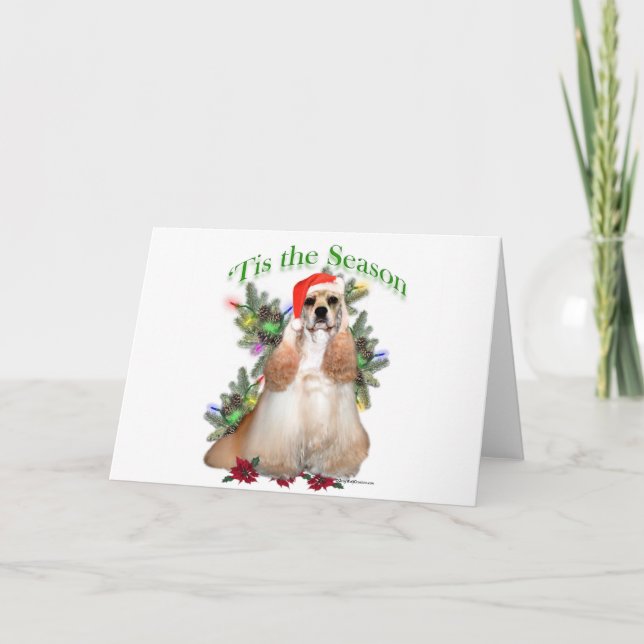 Cocker Spaniel ‘Tis Holiday Card (Front)