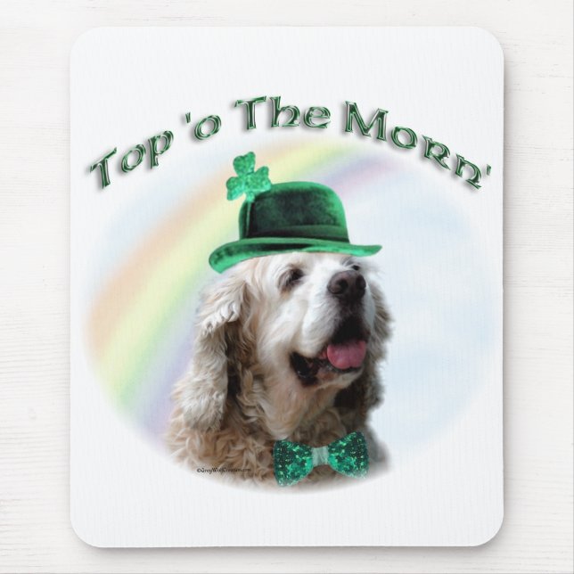 Cocker Spaniel Top of the Morn'; St. Patrick's day Mouse Pad (Front)