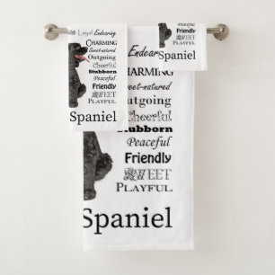 Cocker Spaniel Traits Bath Towel Set