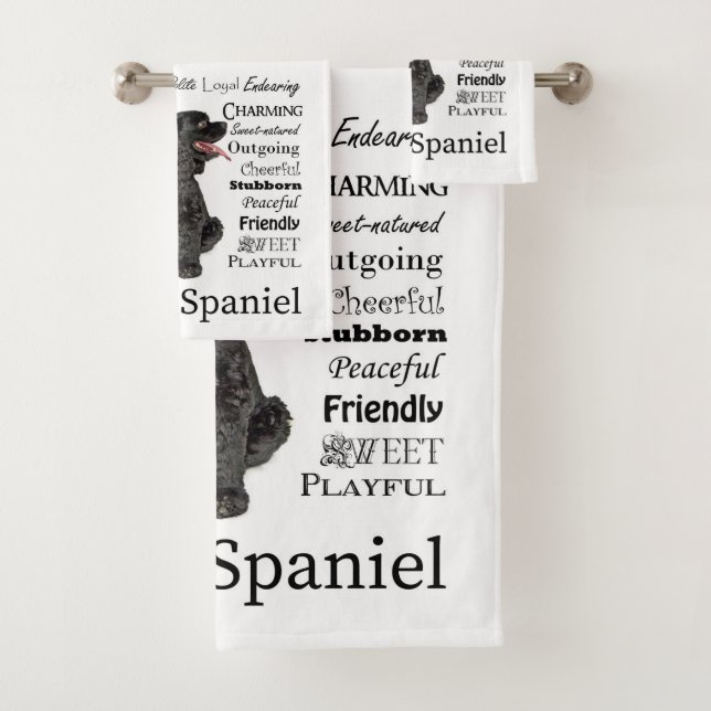 Cocker Spaniel Traits Bath Towel Set (Insitu)