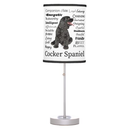Cocker Spaniel Traits Lamp