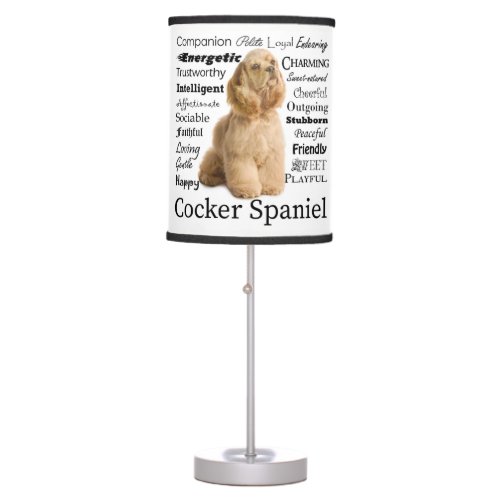 Cocker Spaniel Traits Lamp