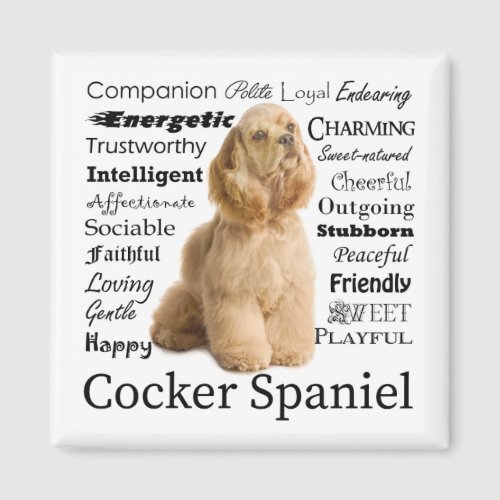 Cocker Spaniel Traits Magnet