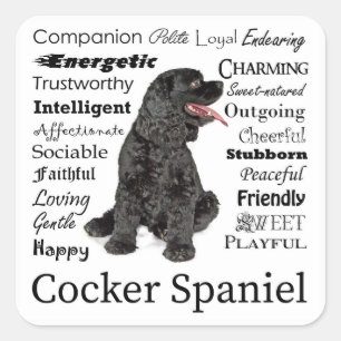 Cocker Spaniel Traits Stickers