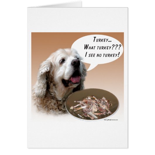 Cocker Spaniel Turkey Cards (Front)