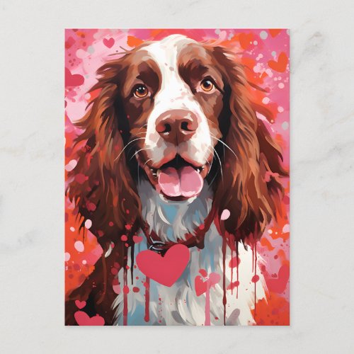 Cocker Spaniel Valentines day Postcard