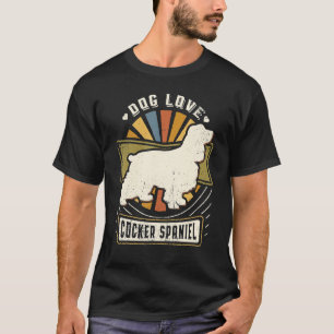 Cocker Spaniel Vintage Classic Retro Dog T-Shirt