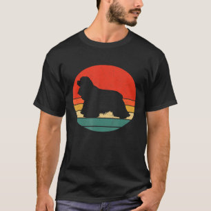 Cocker Spaniel Vintage Dog Silhouette Retro 60s 70 T-Shirt