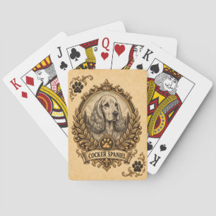 Cocker Spaniel, Vintage Heritage Dog Poker Cards