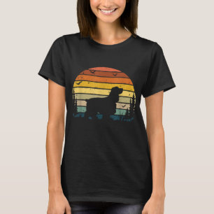 Cocker Spaniel Vintage Retro Mom Dad Dog Pet Lover T-Shirt
