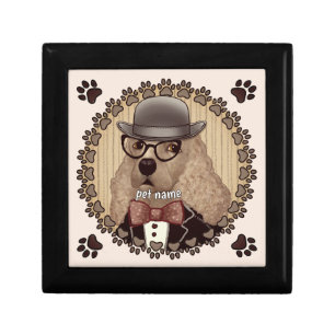 Cocker Spaniel wearing glasses Gift Box