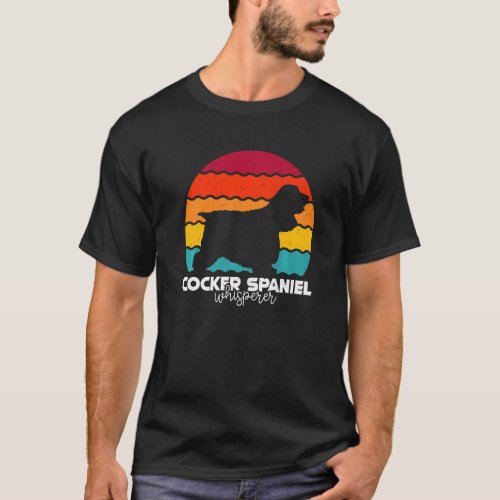 Cocker Spaniel Whisperer Retro Vintage Premium T_Shirt