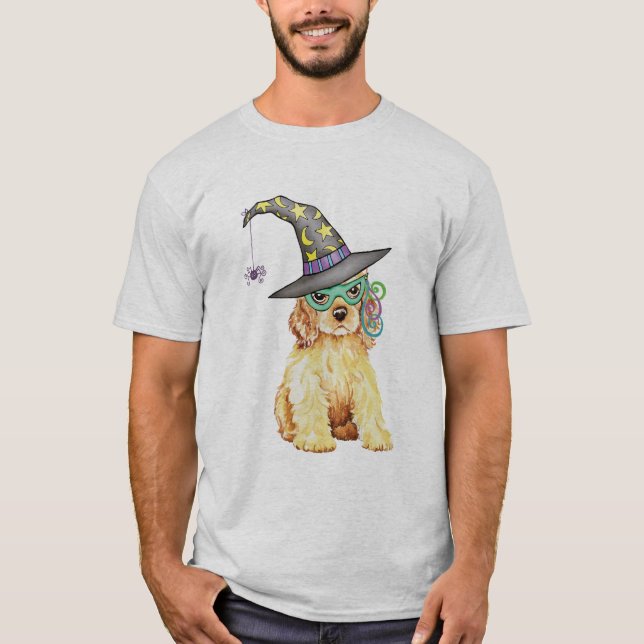 Cocker Spaniel Witch T-Shirt (Front)