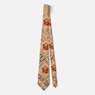 Cocker Spaniel Word Art Neck Tie