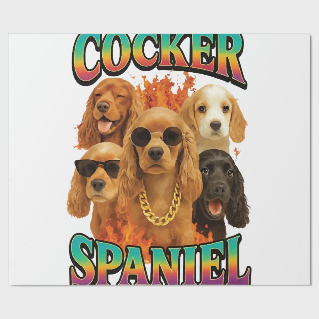Cocker Spaniel  Wrapping Paper (Flat)
