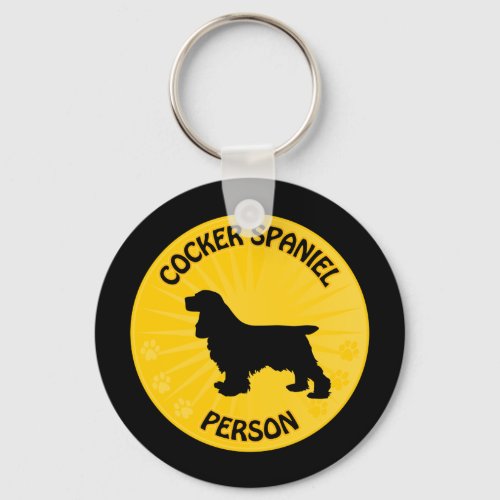 Cocker Spaniel Xing Keychain