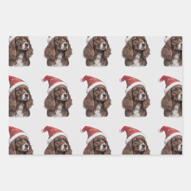cocker spaniel xmas paper (Front)