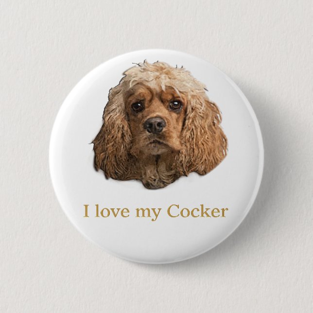 cocker Spaniels Button (Front)