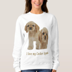 Cocker spaniels clothing sweatshirt