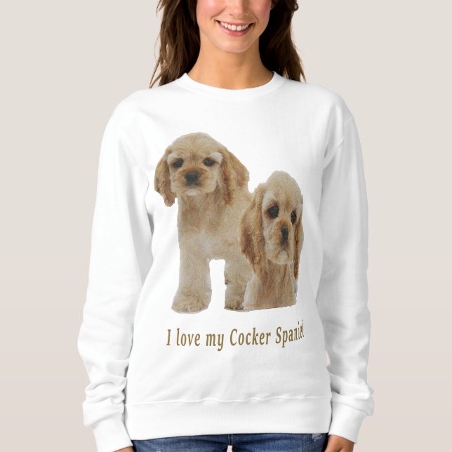 Cocker spaniels clothing sweatshirt (Front)
