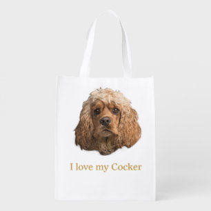 cocker Spaniels Grocery Bag