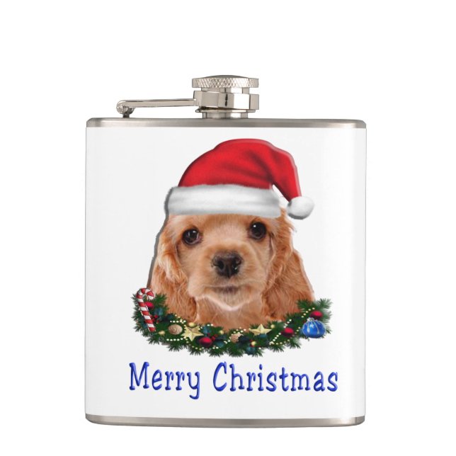 Cocker Spaniels Hip Flask (Front)