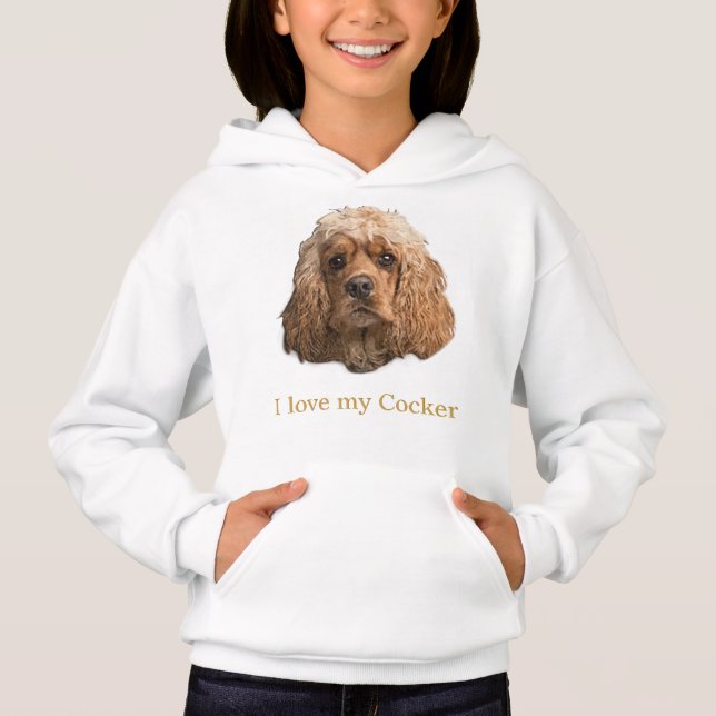 cocker spaniels hoodie (Front)