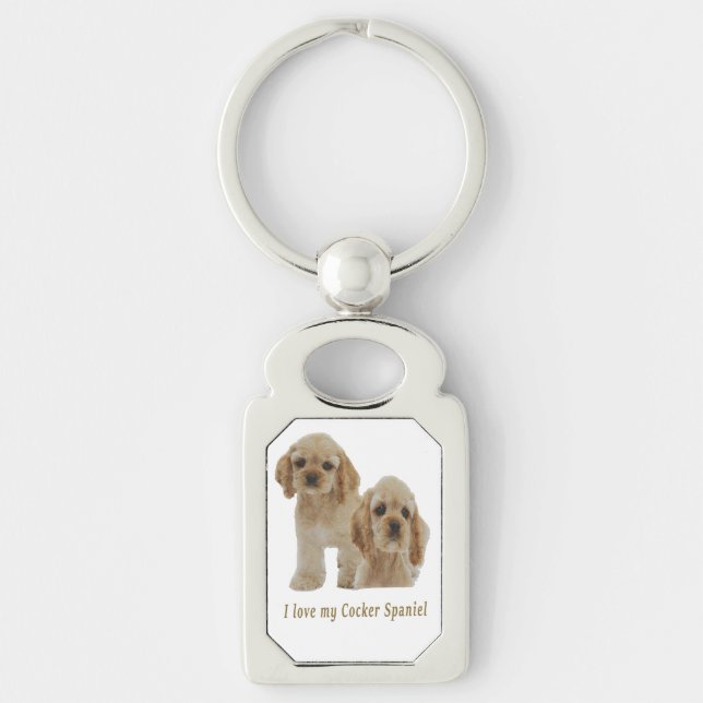 cocker spaniels keychain (Front)