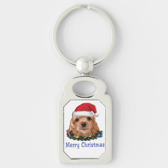 Cocker Spaniels Keychain (Front)