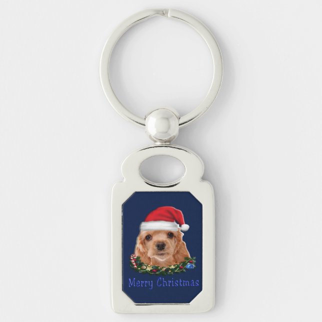 Cocker Spaniels Keychain (Front)